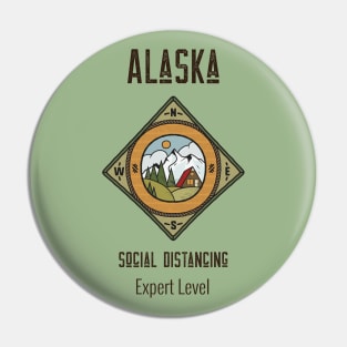 Alaska Social Distancing, Expert Level Pin