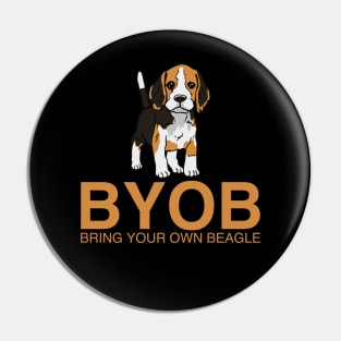 Bring Your Own Beagle Pin