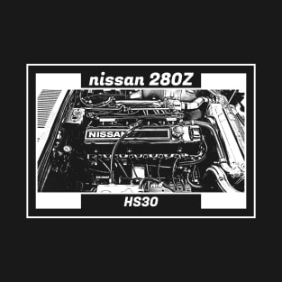 NISSAN DATSUN 280Z FAIRLADY ENGINE (Black Version) T-Shirt