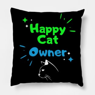 Happy Cat Owner Pillow