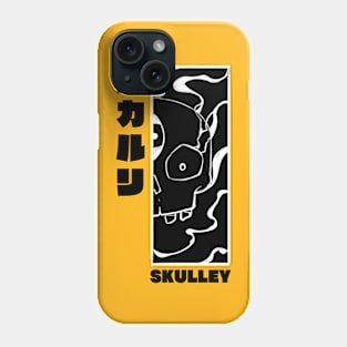 skulley Skulley "skull-eye" kanji Yellow Phone Case