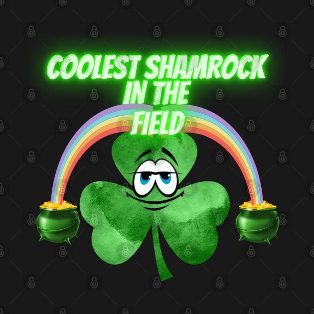 Saint Patrick's Day. Irish Proud.Coolest shamrock in the filed.Saint Patrick day gifts. by MariooshArt