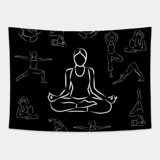 White Chalk Yoga Tapestry