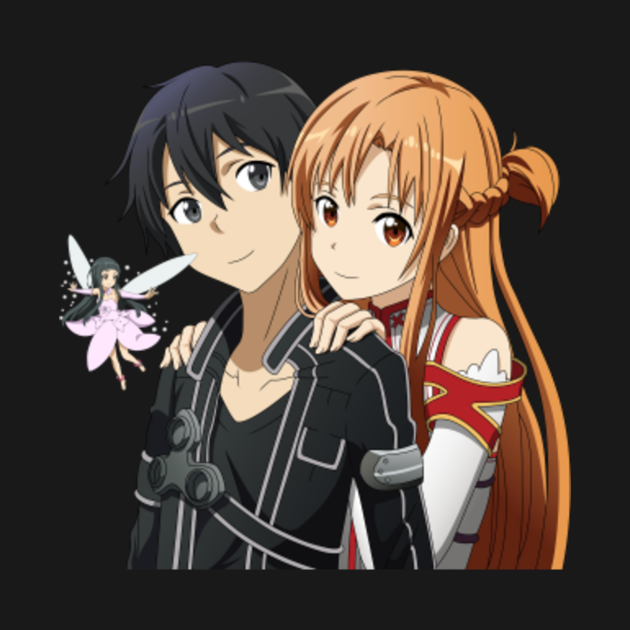 Kirito Asuna And Yui Sword Art Online T Shirt Teepublic 7280