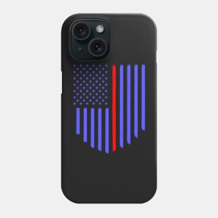 American Flag inspired Shield Phone Case