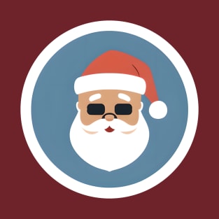 square glasses santa T-Shirt