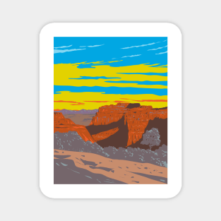 Canyonlands National Park in Moab Utah WPA Poster Art Magnet