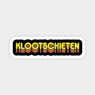 Retro Klootschieten Magnet