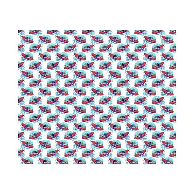 Surfing Turtle Pattern by saradaboru