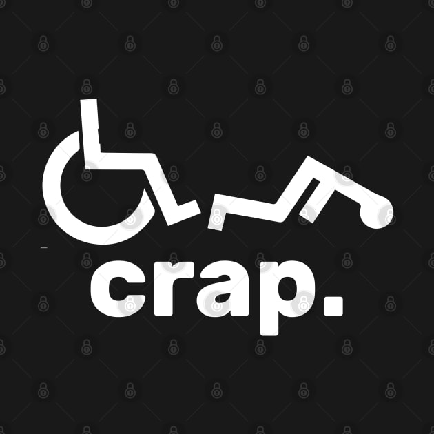 Handicap Wheelchair Funny Wheelchair Fall by DaStore