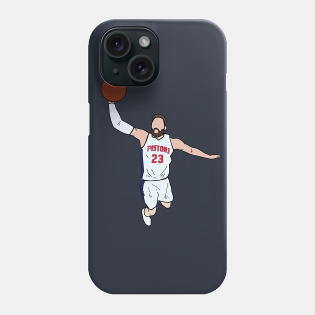 Blake Griffin Dunk - Detroit Pistons Phone Case by xavierjfong