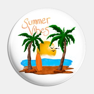 Summer Beach Pin