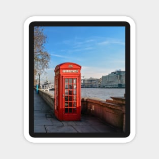 Red telephone box Magnet