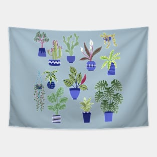 Houseplants Cactus and Succulents Tapestry