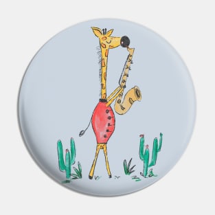 Jazzy Giraffe Pin