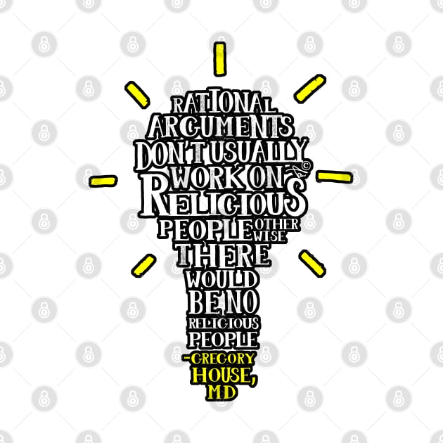 HOUSE M.D. word-cloud by Tai's Tees by TaizTeez