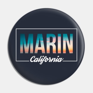 Beach Dreams Marin California Pin