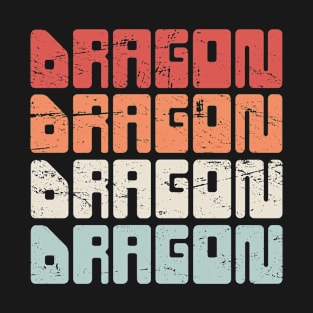 DRAGON | Retro 70s Text T-Shirt