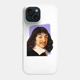 French Philosopher René Descartes illustration Phone Case