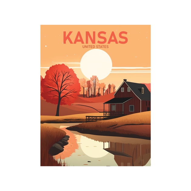 KANSAS by MarkedArtPrints