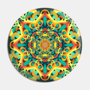 Psychedelic Design Pin