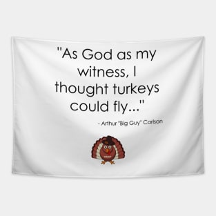 WKRP Thanksgiving Turkey Drop Tapestry