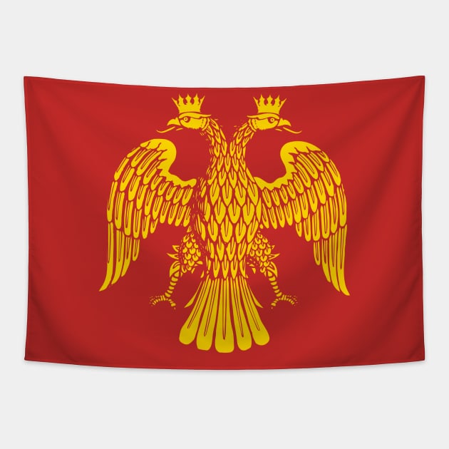 Emperor's Vault Double-headed Eagle: Eastern Edition Tapestry by blackroserelicsshop@gmail.com