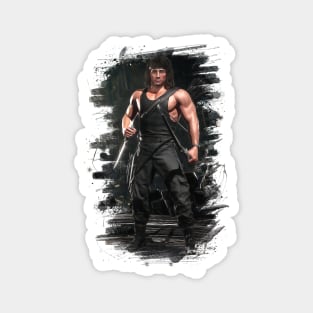 Mortal Kombat 11 Rambo Print - 57212055 Magnet