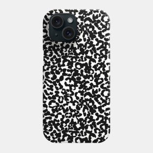 Beautiful Black and Grey Leopard Pattern Savage Animal Print Wild Safari Phone Case