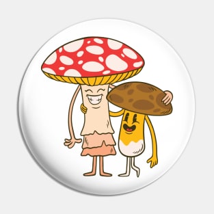 Mushroom Friends Pin