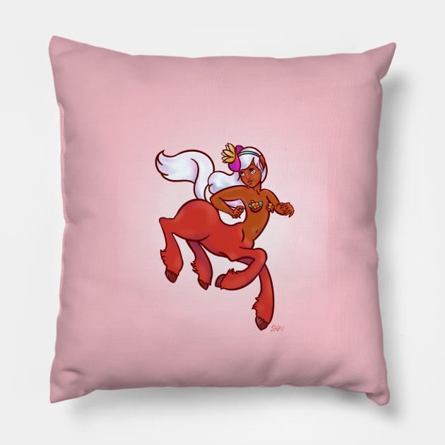 Centauress Fantasia Fantasy Pillow by Sammy Jean Wilson 