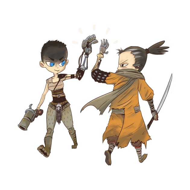 Sekiro x Furiosa high five by exeivier