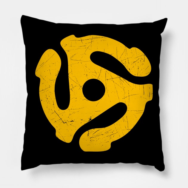 45 rpm adapter // Grunge Pillow by Degiab