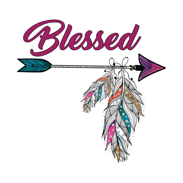 Arrow Blessed Feathers by creativegraphics247