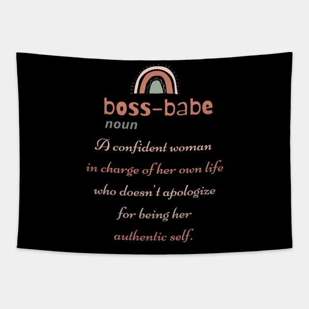 Boss Babe Tapestry by Funky Mama