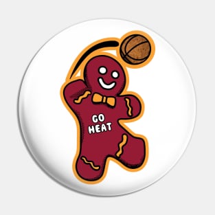 Miami Heat Gingerbread Man Pin