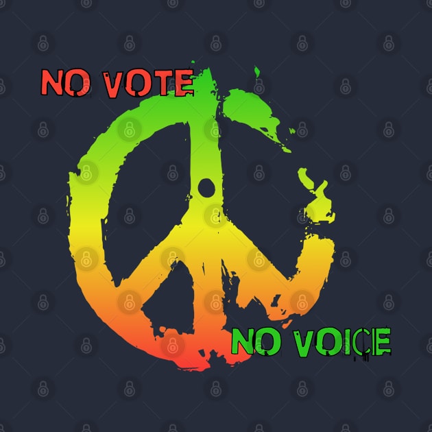 No Vote, No Voice by Pixels, Prints & Patterns