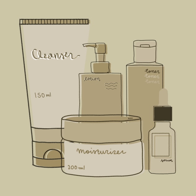 Skincare Essentials (Kraft Paper Brown Theme) by aaalou