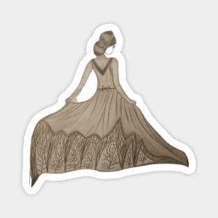 girl dress Magnet