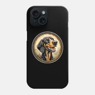 Black and tan coonhound Phone Case