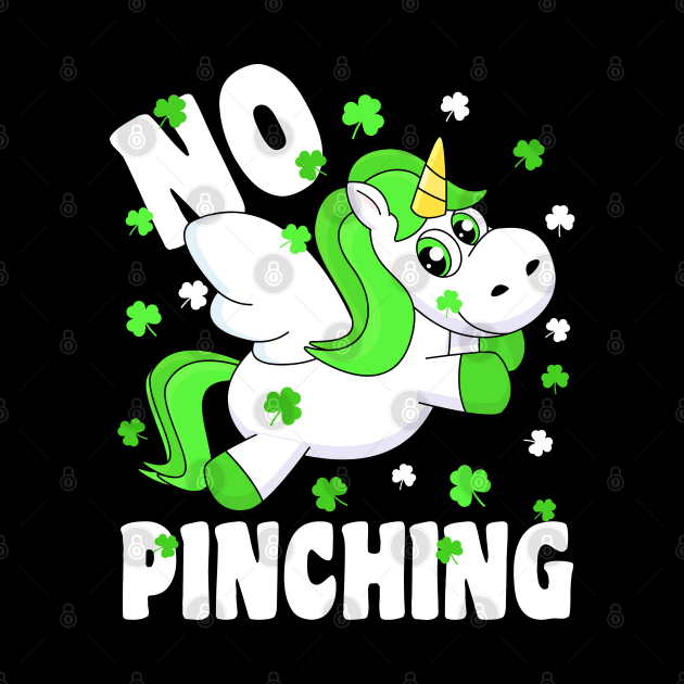 No Pinching St. Patricks Day Unicorn by Stoney09