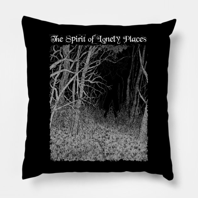 Wendigo - The Spirit of Lonely Places Pillow by grimsoulart