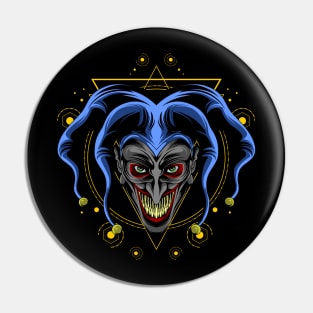 scary clown Pin