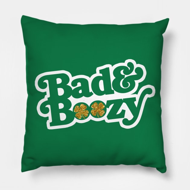 Bad & Boozy Pillow by geekingoutfitters