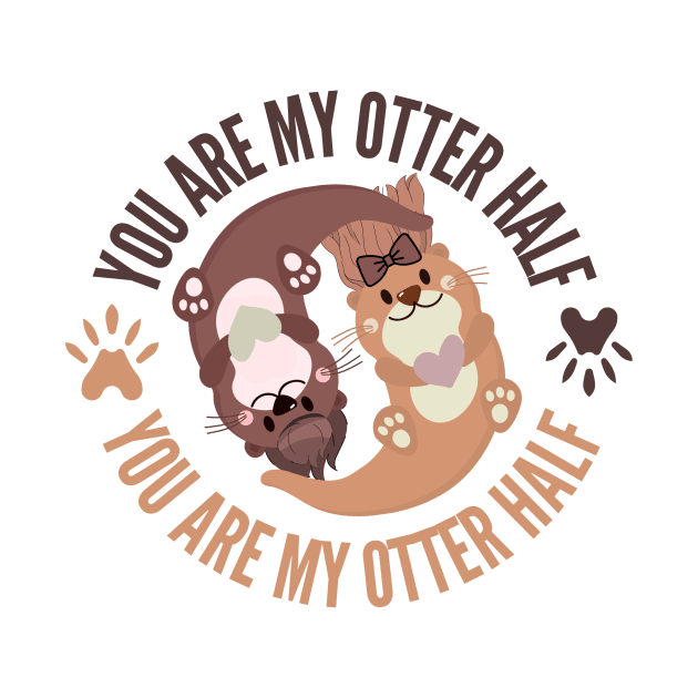You Are My Otter Half by Quadrupel art