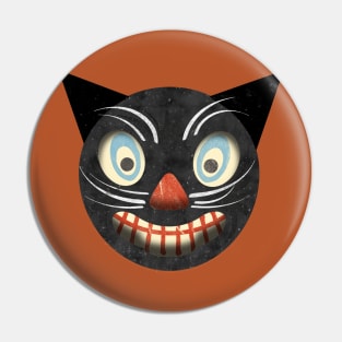 Vintage German Halloween Cat Pin
