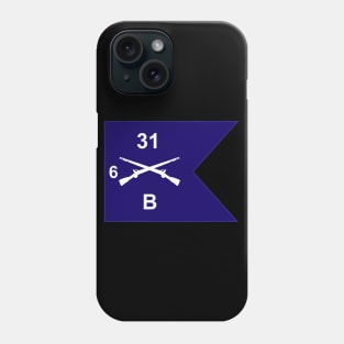 Guidon - B Co 6th Bn 31st Infantry Phone Case