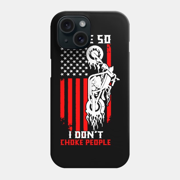 Usa biker shirt Phone Case by MarkoShirt