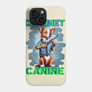 Dog Clarinetist: "Clarinet Canine" Phone Case