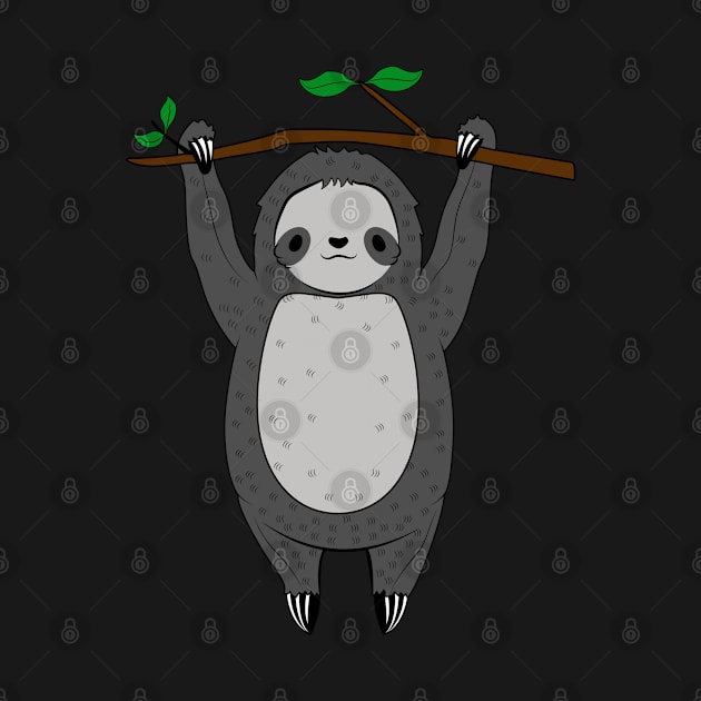 Cute Lazy Hanging Sloth by KawaiiAttack